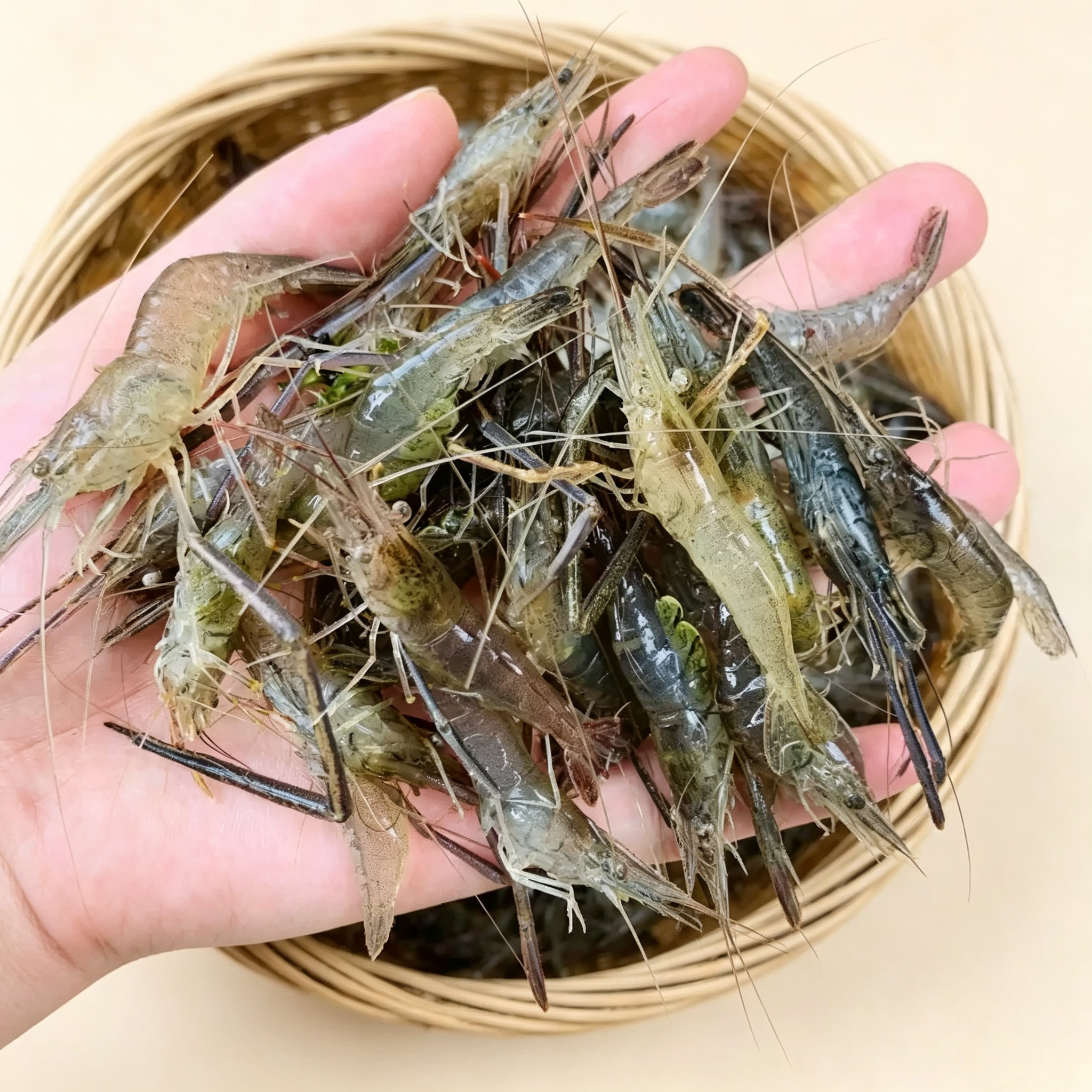 Frozen Wild River Shrimps from Weishan Lake
