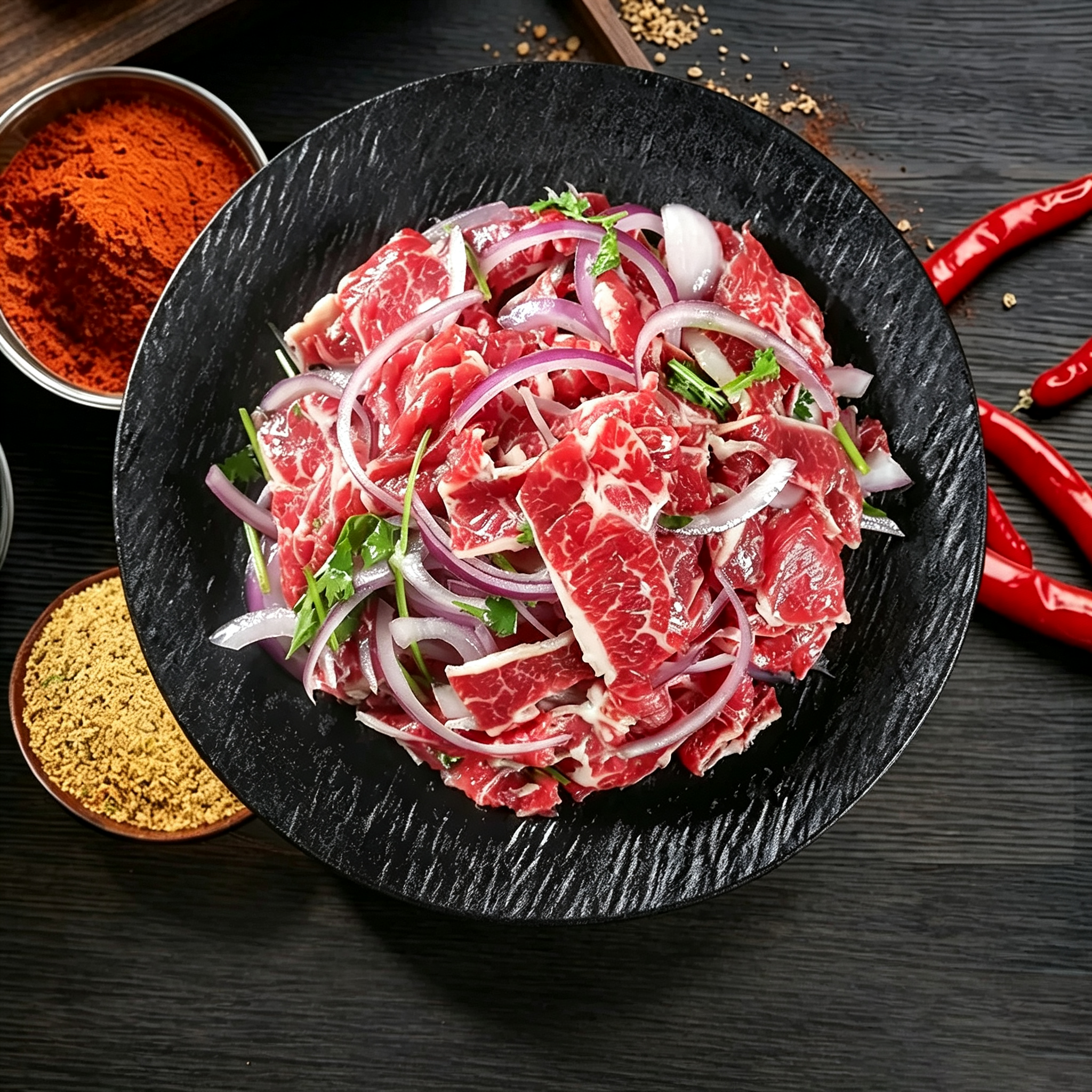 Fresh Pre-Mixed Qiqihar BBQ Beef Slices